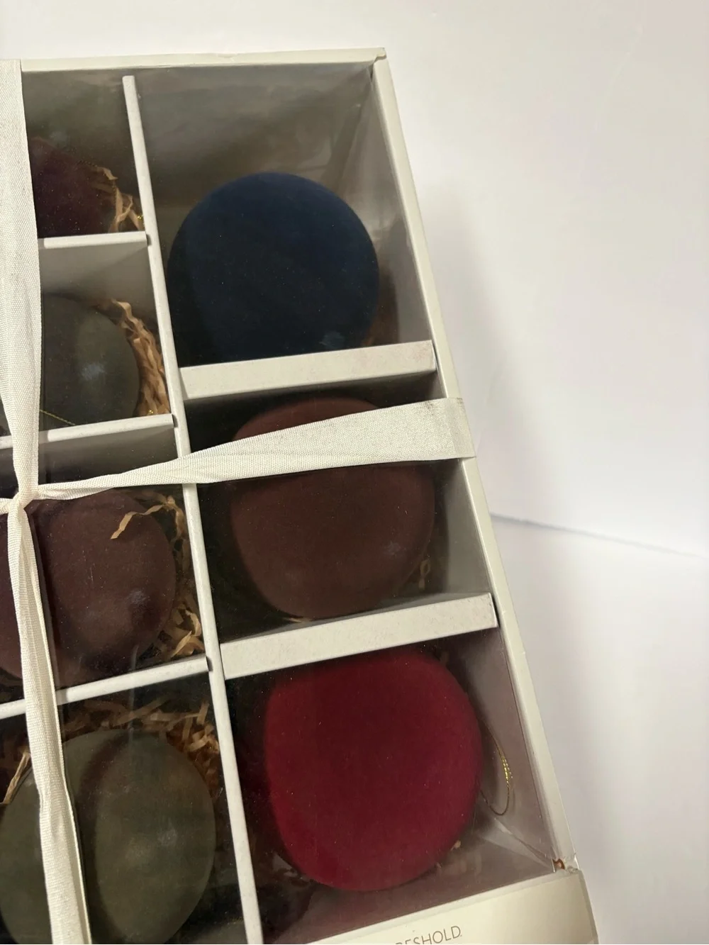 Brand New Threshold Studio McGee Velvet Ornament Set- 11 Ornaments